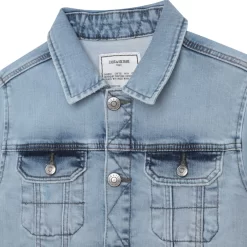 ZADIG & VOLTAIRE Veste En Jean Imprimée Au Dos -Petit Monde Soldes X26071 Z27 003