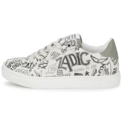 ZADIG & VOLTAIRE Baskets Lacées En Cuir Imprimé -Petit Monde Soldes X29023 140 006