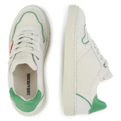 ZADIG & VOLTAIRE Baskets En Cuir à Lacets -Petit Monde Soldes X29027 140 007