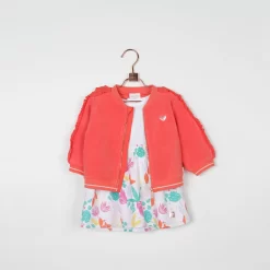 CARREMENT BEAU Robe Motif Tropical -Petit Monde Soldes Y02099 10P 101