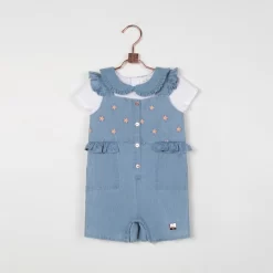 CARREMENT BEAU Combi-short à Bretelles -Petit Monde Soldes Y04131 Z10 101