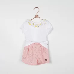 CARREMENT BEAU Short En Broderie Anglaise -Petit Monde Soldes Y04143 46E 101
