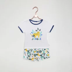 CARREMENT BEAU Short Imprimé Jungle 5 CARREMENT BEAU Short Imprimé Jungle -Petit Monde Soldes Y04153 N56 101