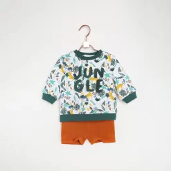 CARREMENT BEAU Short Uni Sergé De Coton -Petit Monde Soldes Y04154 305 101