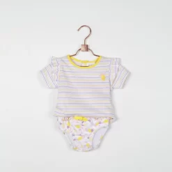 CARREMENT BEAU T-shirt Rayé Avec Volants -Petit Monde Soldes Y05241 10P 101