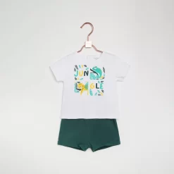 CARREMENT BEAU T-shirt Imprimé Lézard Carré -Petit Monde Soldes Y05250 10P 112