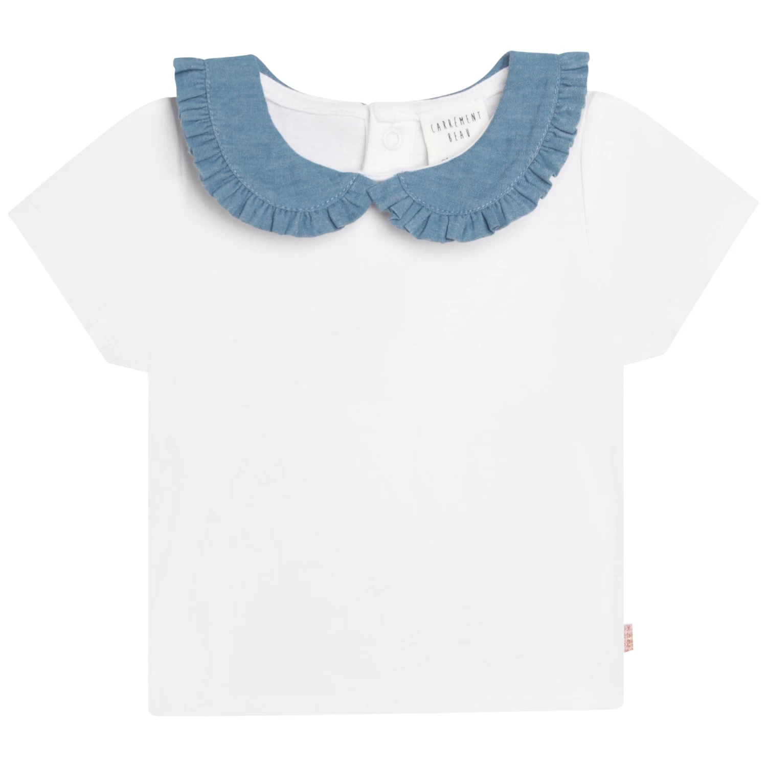 CARREMENT BEAU T-shirt Coton à Col Claudine 1 CARREMENT BEAU T-shirt Coton à Col Claudine