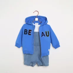 CARREMENT BEAU Salopette Short Et T-shirt -Petit Monde Soldes Y08076 N48 101