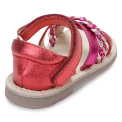 CARREMENT BEAU Sandales à Scratch En Cuir -Petit Monde Soldes Y09051 402 003