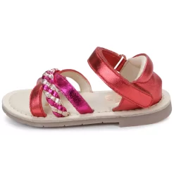 CARREMENT BEAU Sandales à Scratch En Cuir -Petit Monde Soldes Y09051 402 005