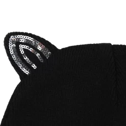 KARL LAGERFELD KIDS Bonnet Chat En Tricot -Petit Monde Soldes Z11059 09B 003
