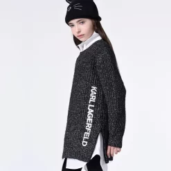 KARL LAGERFELD KIDS Bonnet Chat En Tricot -Petit Monde Soldes Z11059 09B 101