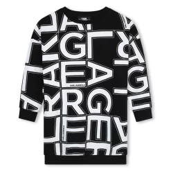 KARL LAGERFELD KIDS Robe Droite à Manches Longues