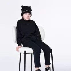 KARL LAGERFELD KIDS Sweat-shirt Clouté Et Imprimé -Petit Monde Soldes Z15459 09B 101