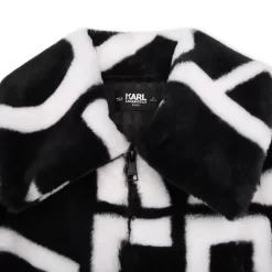 KARL LAGERFELD KIDS Veste En Peluche Imprimée -Petit Monde Soldes Z16168 M41 003