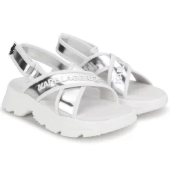 KARL LAGERFELD KIDS Sandales Sport à Scratch