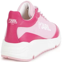 KARL LAGERFELD KIDS Baskets Lacées Bimatières -Petit Monde Soldes Z19105 465 003