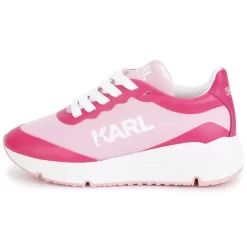 KARL LAGERFELD KIDS Baskets Lacées Bimatières -Petit Monde Soldes Z19105 465 006