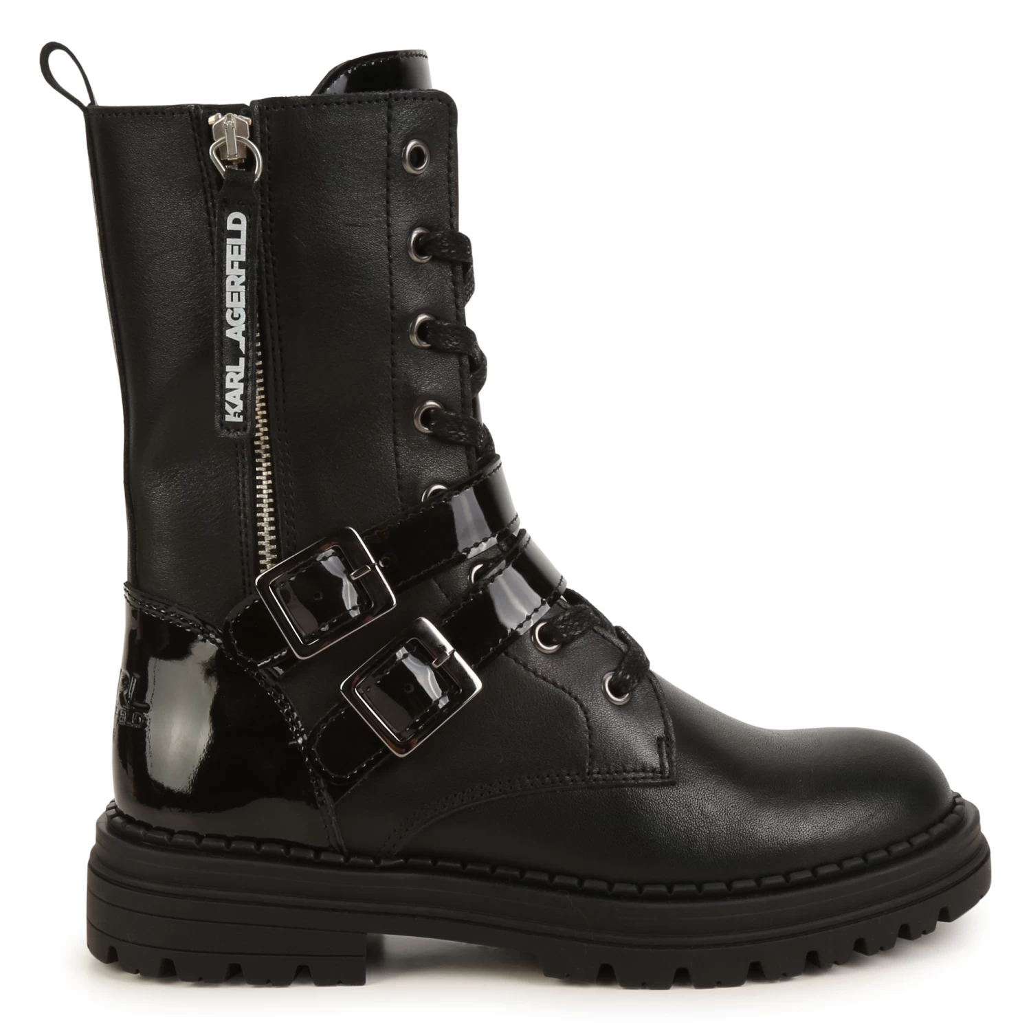 KARL LAGERFELD KIDS Bottines Zippées En Cuir 2 KARL LAGERFELD KIDS Bottines Zippées En Cuir – Image 2
