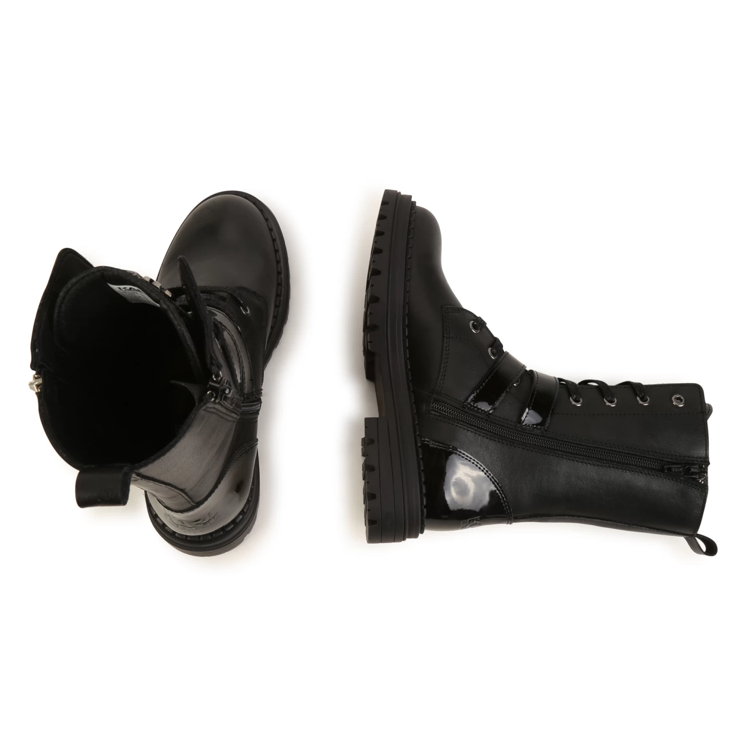 KARL LAGERFELD KIDS Bottines Zippées En Cuir 6 KARL LAGERFELD KIDS Bottines Zippées En Cuir – Image 6