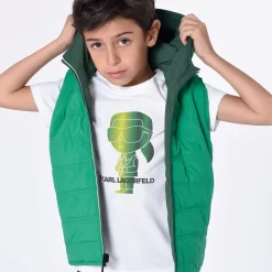 KARL LAGERFELD KIDS Doudoune Sans Manche -Petit Monde Soldes Z26104 U24 101