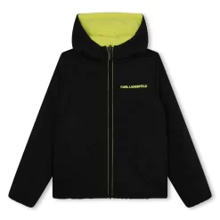 KARL LAGERFELD KIDS Doudoune Réversible à Capuche -Petit Monde Soldes Z26105 T90 003
