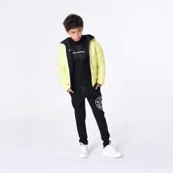 KARL LAGERFELD KIDS Doudoune Réversible à Capuche -Petit Monde Soldes Z26105 T90 101