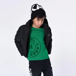 KARL LAGERFELD KIDS Doudoune Déperlante à Capuche -Petit Monde Soldes Z26106 09B 101