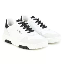 KARL LAGERFELD KIDS Baskets En Cuir à Lacets