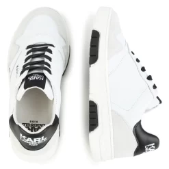 KARL LAGERFELD KIDS Baskets En Cuir à Lacets -Petit Monde Soldes Z29071 10P 007