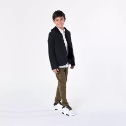 KARL LAGERFELD KIDS Baskets En Cuir à Lacets -Petit Monde Soldes Z29071 10P 101